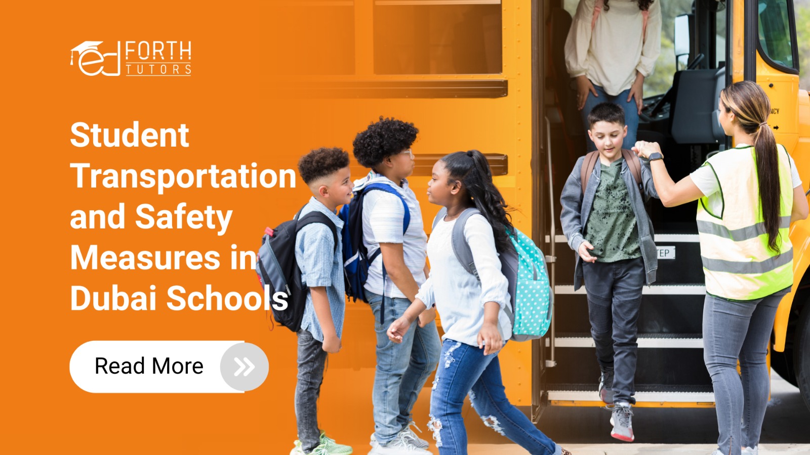 School bus on Dubai streets